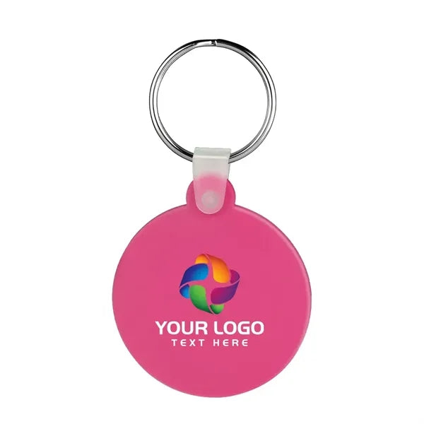 Round Shaped Silicone Keychain