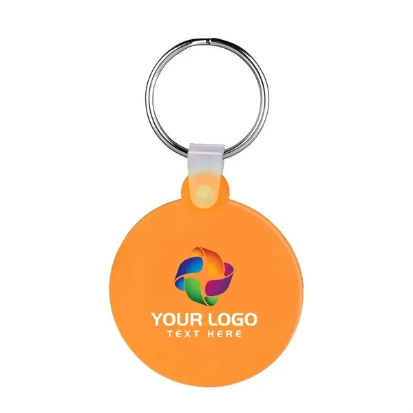 Round Shaped Silicone Keychain