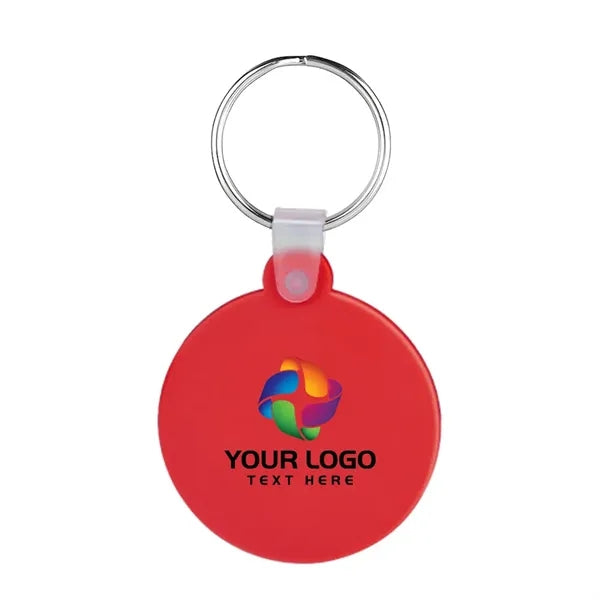 Round Shaped Silicone Keychain