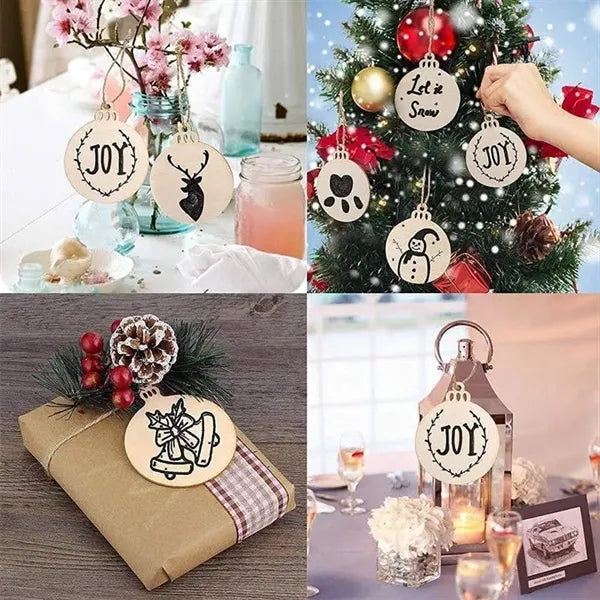ECO Wooden DIY Christmas Decoration Hanging Ornament Pendant