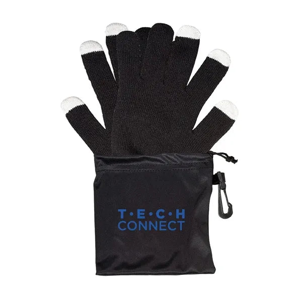 Touchscreen-Friendly Gloves In Pouch