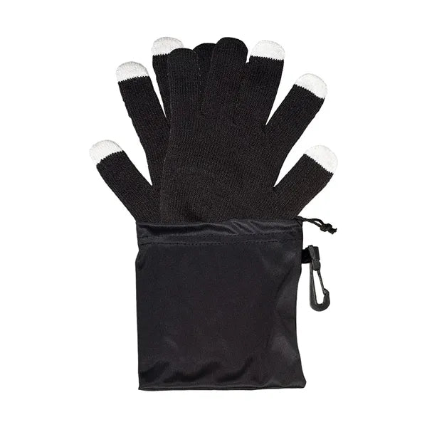 Touchscreen-Friendly Gloves In Pouch