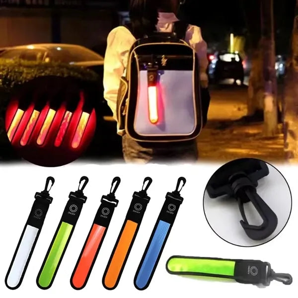 Outdoor Safety LED Belt Strap Bag Hanging Ornament Light