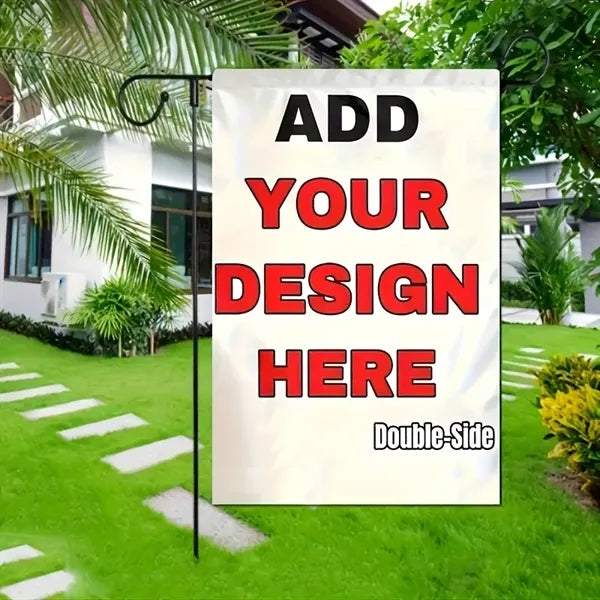 Double-Sided Linen Garden Flag