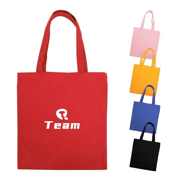 15" Colored Canvas Tote Bag