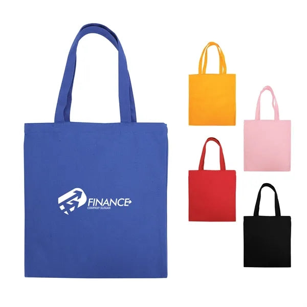 15" Colored Canvas Tote Bag