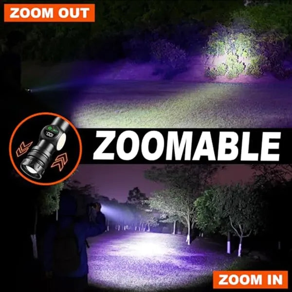 Multifunctional Digital Display Flashlight Magnetic Suction
