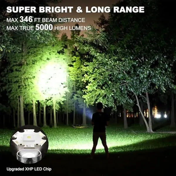Multifunctional Digital Display Flashlight Magnetic Suction