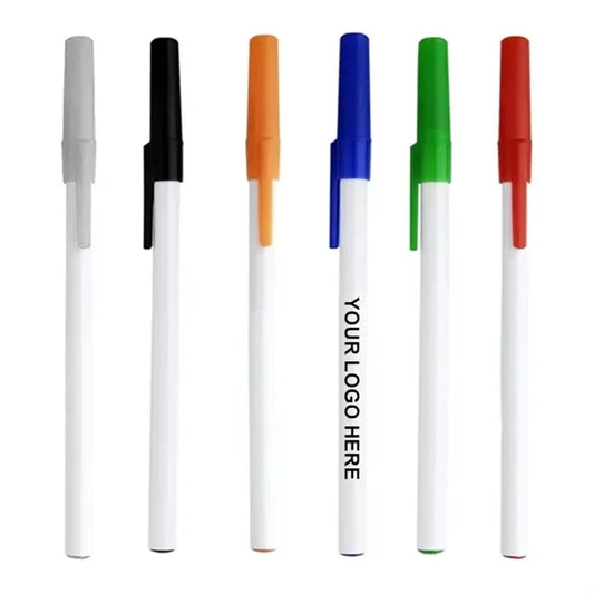 Plastic Ballpoint Pen with Cap