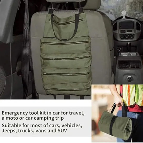 Waterproof Roll-Up Hardware Tool Organizer With 5 Pockets