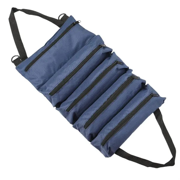 Waterproof Roll-Up Hardware Tool Organizer With 5 Pockets