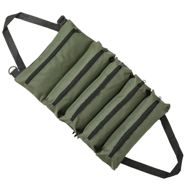 Waterproof Roll-Up Hardware Tool Organizer With 5 Pockets