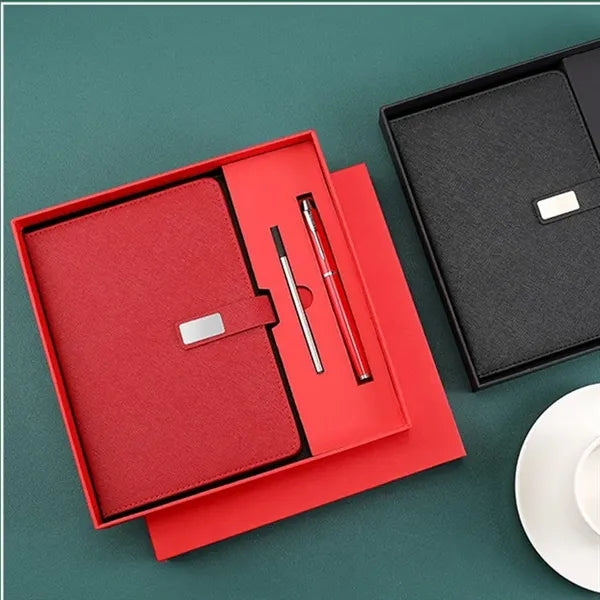 PU Leather Customized Business Notebook Gift Set
