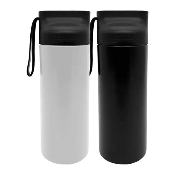 Stainless Steel Water Bottle with Carrying Strap