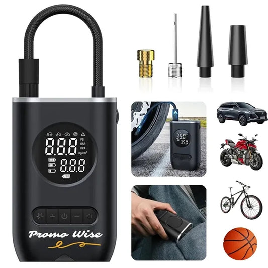 Portable Wireless Charging Digital Display Car Air Pump