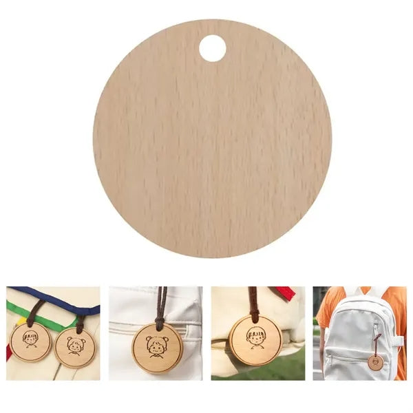 Wooden Pet ID Tag
