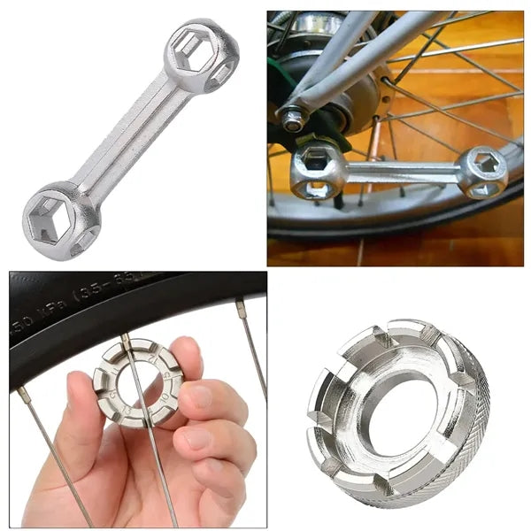 Versatile Portable Bicycle Tire Repair Combination Tool Kit