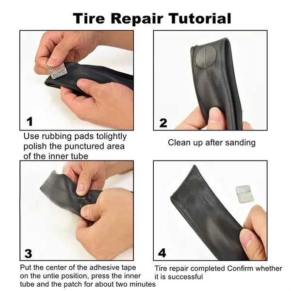 Versatile Portable Bicycle Tire Repair Combination Tool Kit