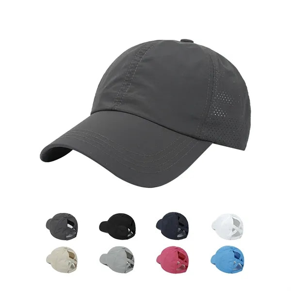 Women Criss Cross Ponytail Baseball Cap