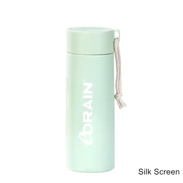 13.5 oz Pastel Double-Wall Glass Bottle Mug with Handle