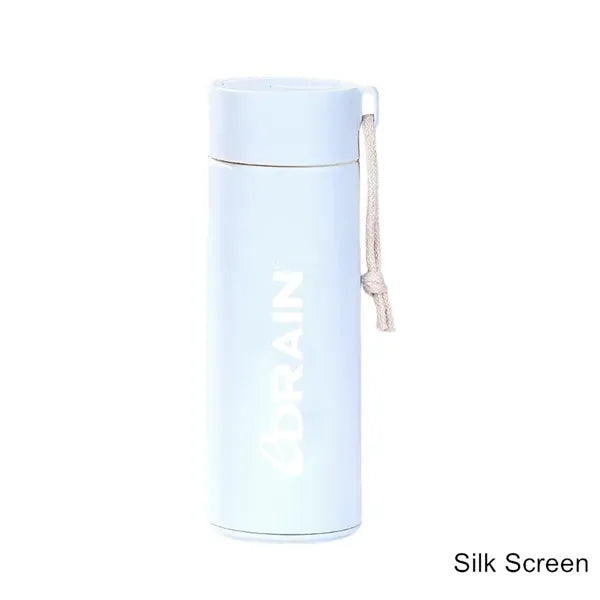 13.5 oz Pastel Double-Wall Glass Bottle Mug with Handle