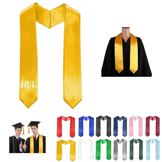 Plain Graduation Stole Sash 60 Inch Long