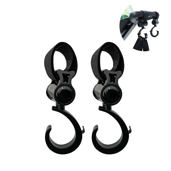 Universal Rotating Plastic Baby Stroller Hook