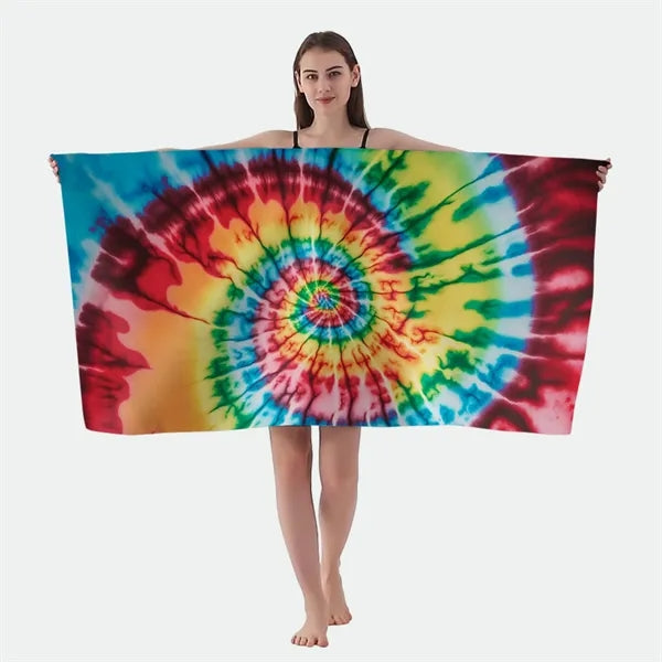 Full Color Dye Sublimation Custom Beach Towel
