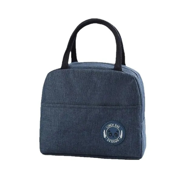 Insulated Oxford Fabric Lunch Bag With Front Pocket