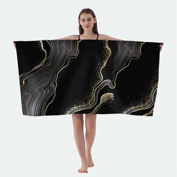 Full Color Dye Sublimation Custom Beach Towel