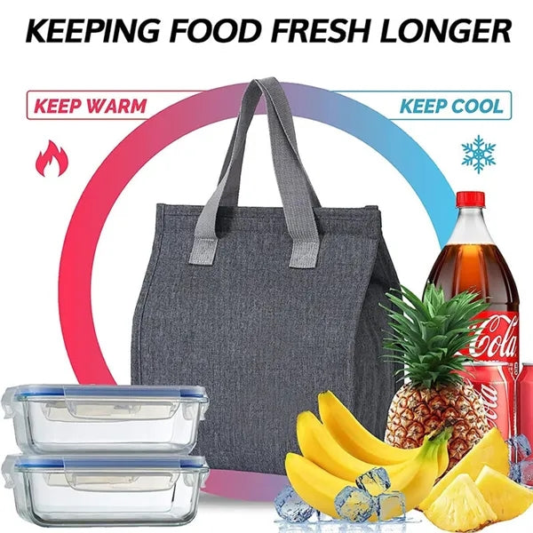 Thermal Lunch Cooler Tote With Dual Carry Handles