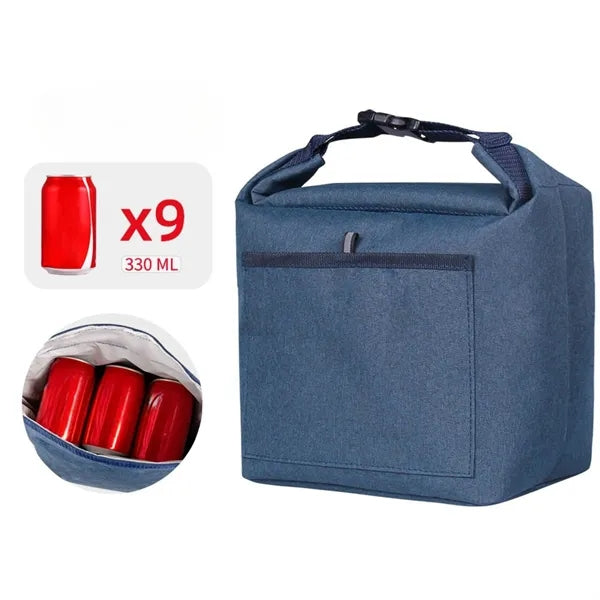 Heathered Polyester Insulated Lunch Tote