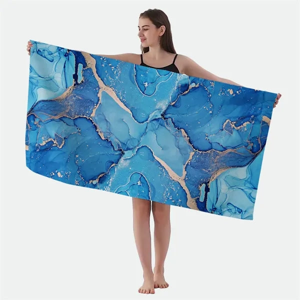 Full Color Dye Sublimation Custom Beach Towel