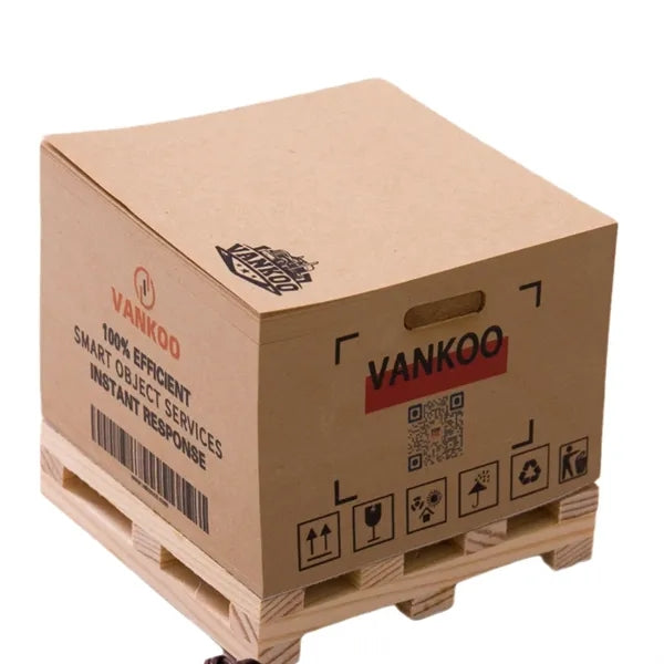 Self Adhesive Note Cube With Wooden Pallet Base