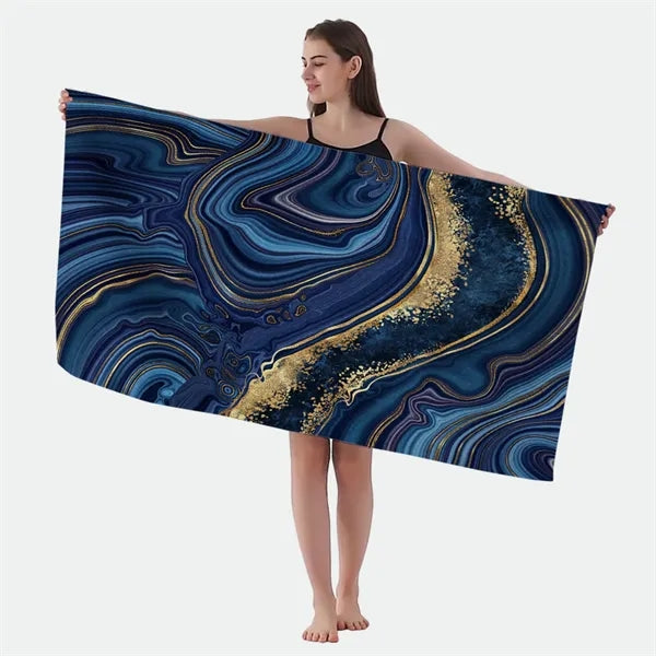 Full Color Dye Sublimation Custom Beach Towel