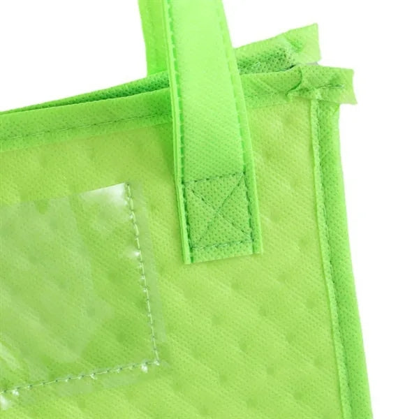 Insulated Non-Woven Lunch Tote With Zipper Closure