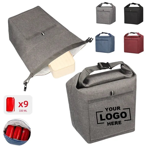 Heathered Polyester Insulated Lunch Tote