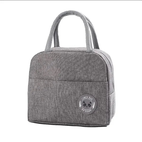 Insulated Oxford Fabric Lunch Bag With Front Pocket