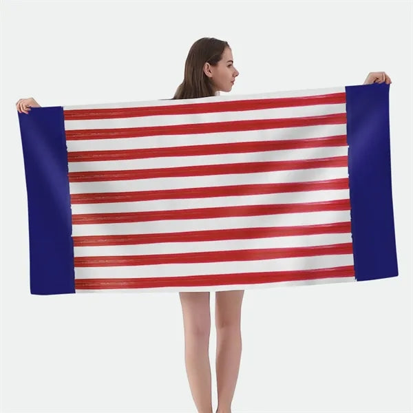 Full Color Dye Sublimation Custom Beach Towel