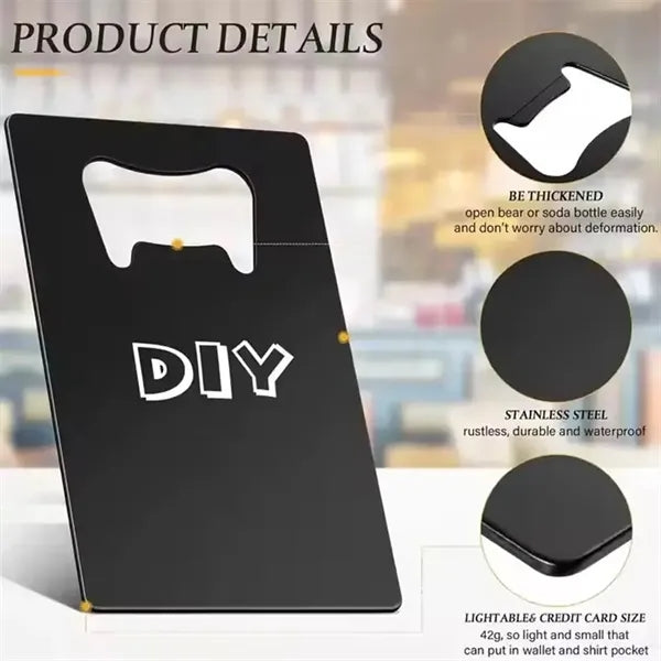 Stainless Steel Pocket Credit Card Bottle Opener