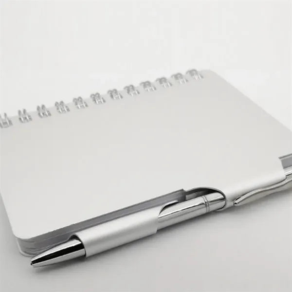 Spiral Notebook with Integrated Pen