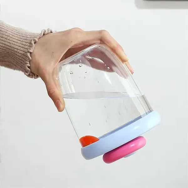 Portable Salad Cup with Built in Fork and Strainer Lid