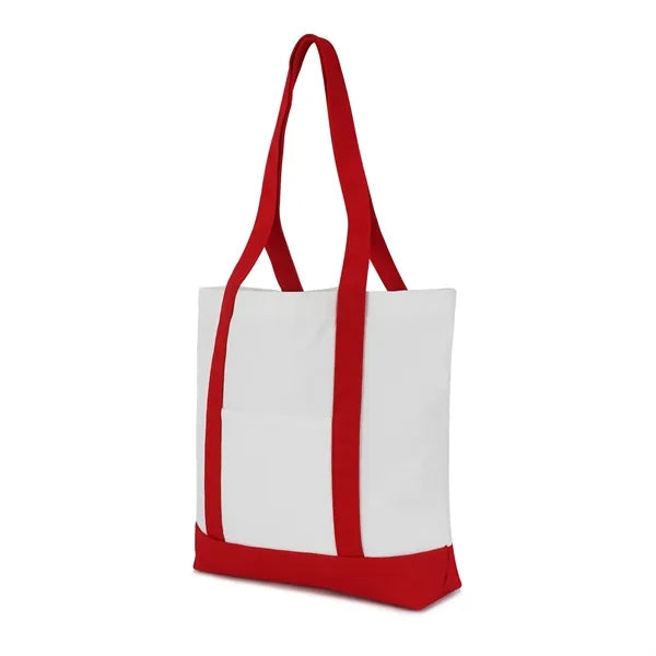12 oz. Two-Tone Canvas Tote with Reinforced Handles