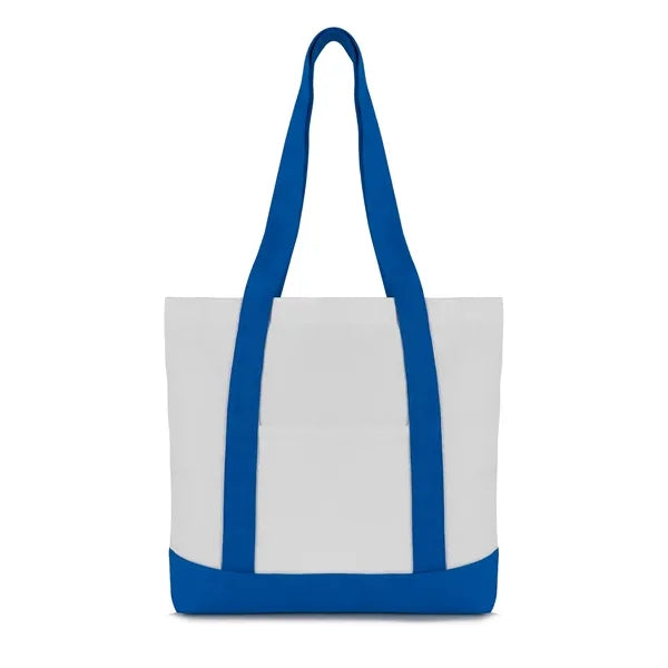 12 oz. Two-Tone Canvas Tote with Reinforced Handles