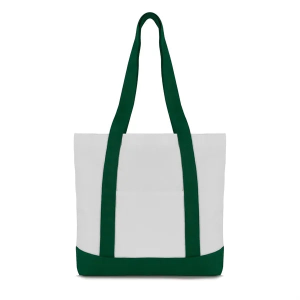 12 oz. Two-Tone Canvas Tote with Reinforced Handles
