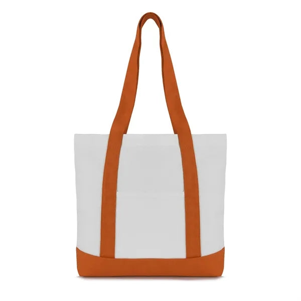 12 oz. Two-Tone Canvas Tote with Reinforced Handles