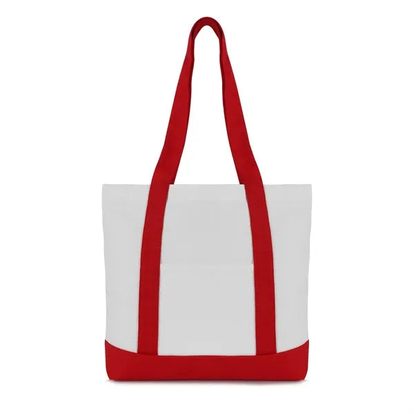12 oz. Two-Tone Canvas Tote with Reinforced Handles