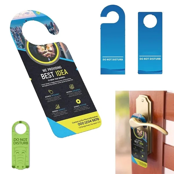 Eco-friendly Paper Cardboard Hanging Flyer Door Knob Hanger
