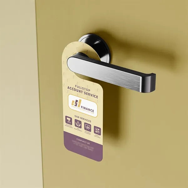 Eco-friendly Paper Cardboard Hanging Flyer Door Knob Hanger