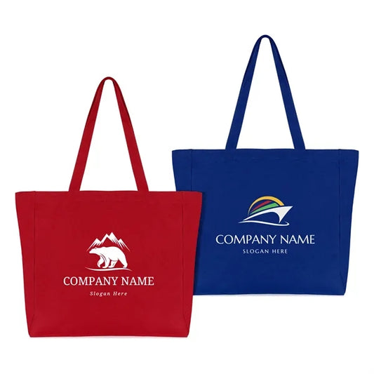 Heavy-Duty Canvas Tote with Full Gusset, 21 Color Options